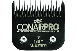 Conair Dog & Cat PGRRB7P Steel Clipper Replacement Blade, Black, Size 7, 3.0 mm
