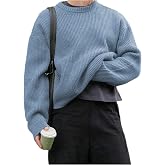 SOLY HUX Men's Long Sleeve Crew Neck Knitted Pullover Sweaters | Fall Winter, Casual Daily, Sweater Tops