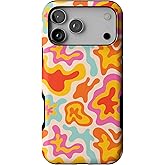 Casely iPhone 17 Pro Max Case | Tropical Color Splash | Abstract Retro | Bold Protective Design | Compatible with MagSafe