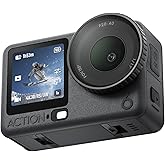 DJI Osmo Action 6 Essential Combo, Action Camera with 1/1.1″ Square Sensor, Variable Aperture of f/2.0–f/4.0, Cold-Resistant, 4hrs Battery, Action Camera 8K Ideal for Daily Use