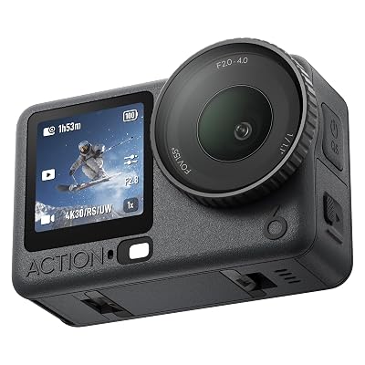 DJI Osmo Action 6 Essential Combo, Action Camera with 1/1.1″ Square Sensor, Variable Aperture of f/2.0–f/4.0, Cold-Resistant, 4hrs Battery, Action Camera 8K Ideal for Daily Use