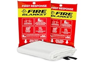 Mart Cobra Emergency Fire Blanket for Home and Kitchen - 2 Pack - Fire Blankets Emergency for Home 40” x 40” - Fire Suppression Blanket - Home Safety