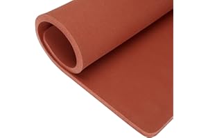 QTLCOHD 15x15 Inch Silicone Heat Press Pad Mat 0.3 Inch Thickest Red Easy Press Mat Replacement Parts for Heat Press Machine Flat Heat Transfer Press Pad