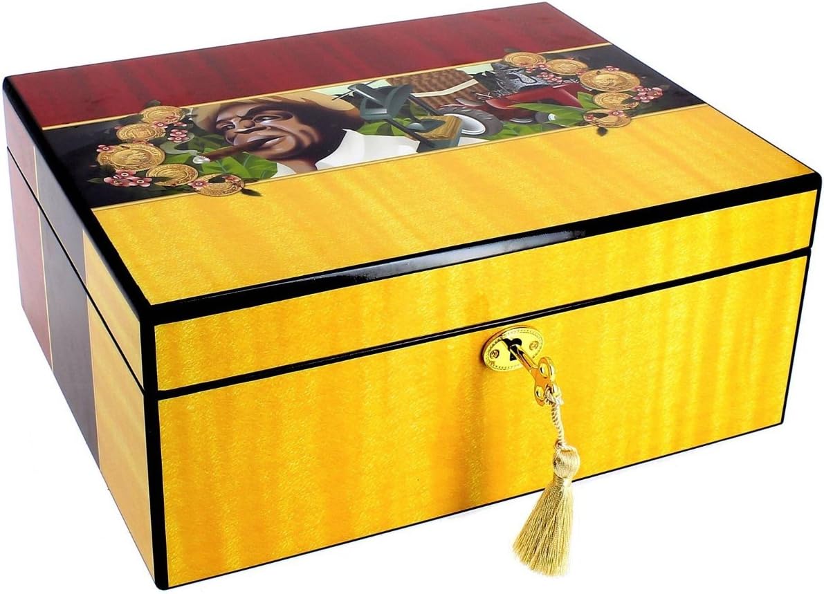 For 50 cigars your Humidor with Piano Lacquer Cigarman