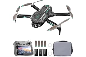 PUNIEAYI GPS Drone with 4K Camera for Adults, FPV RC Quadcopter, 90-min Flight Time, Auto Return, Follow Me, Circle Fly, 5-inch LCD Tablet Screen, Brushless Motor, Lightweight Foldable Drone for Beginners