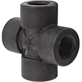 Banjo CR050 Polypropylene Pipe Fitting, Cross, Schedule 80, 1/2" NPT Female