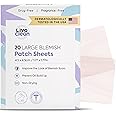 Livaclean 20 CT Large Square Hydrocolloid Strips - Hydrocolloid Bandages, Large Gunk Patches, Patches XL