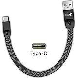 FASTX 2.1A Type-C to USB Soft Rubberized TPE Cable for Type C Devices (Black)