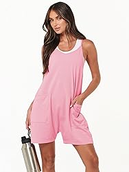 ANRABESS Womens Rompers Summer Casual Loose