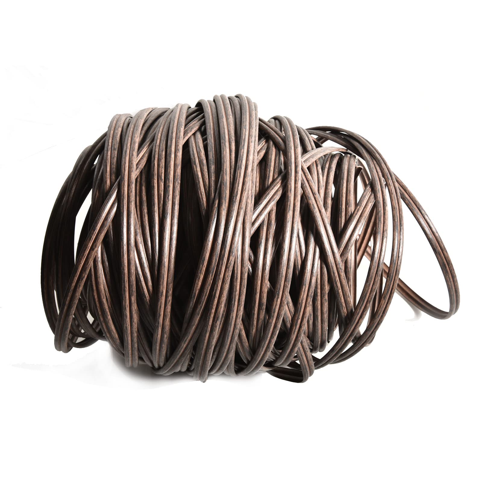 OneGas Wicker Repair Kit, 230Ft/70m Synthetic Rattan Repair Material Waterproof Flat Ribbon for Garden Patio Furniture and Rattan Chair Sofa Basket(8mm W x1.1mm THK), Light relief black,625#