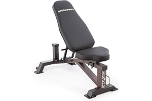 Steelbody Deluxe Utility Weight Bench for Home Gym Weightlifting and Strength Training