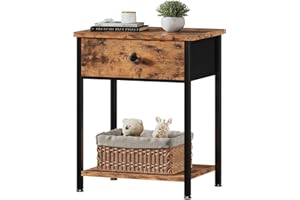 KAI-ROAD Nightstand with Drawers,Small Night Stand with Storage Bedside Table for Bedroom, Dorm, Modern End Table
