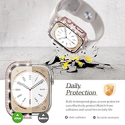 Goton 2-Pack Bling Case for Apple Watch Series 9 8