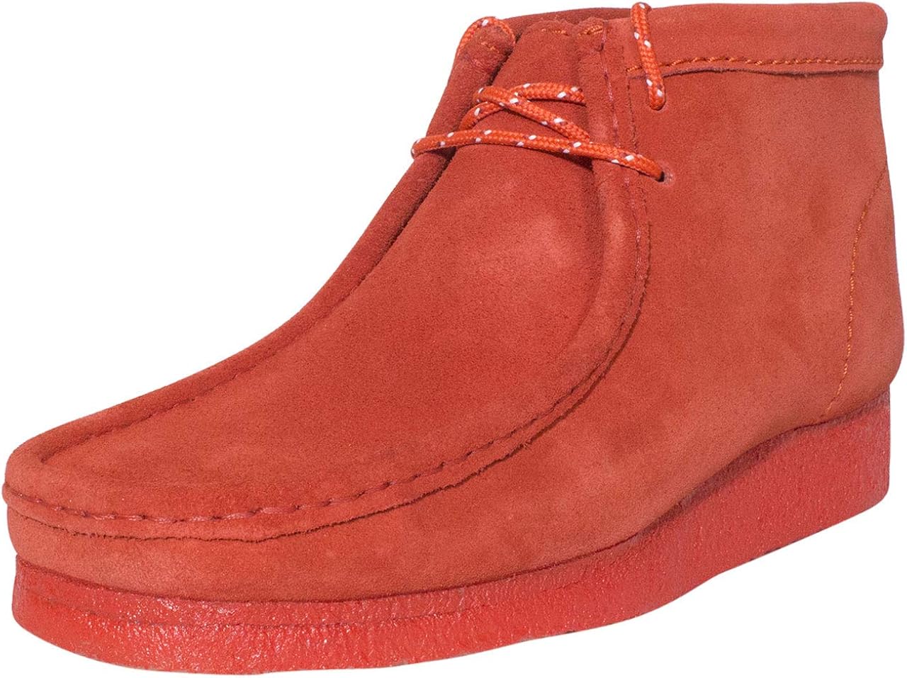 clarks wallabees red suede