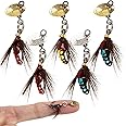 Dovesun Fly Fishing Lures Fly Fishing Flies Wet Fishing Flies Fishing Lures with Fishing Spinner for Bass Sunfish, Pike