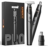 [2026 Upgraded] Body & Nose Hair Trimmer Kit, [All-in-One] Travel Beard Electric Shaver for Men, USB-C Fast Charging, Rechargeable Painless Razor Cordless Waterproof Wet/Dry, Black(Solo)
