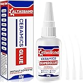 Ceramic Glue, Best Super Clear Glue for Porcelain, Pottery and China Repair, Food Safe Adhesive Kit for Mugs and Dishes, Also Effortlessly Bonds Wood, Glass, Plastic, Shoe, Crafts DIY and More