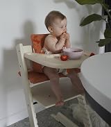 Stokke Tray for Tripp Trapp Vanilla White - Wipeable High Chair Accessory view 4