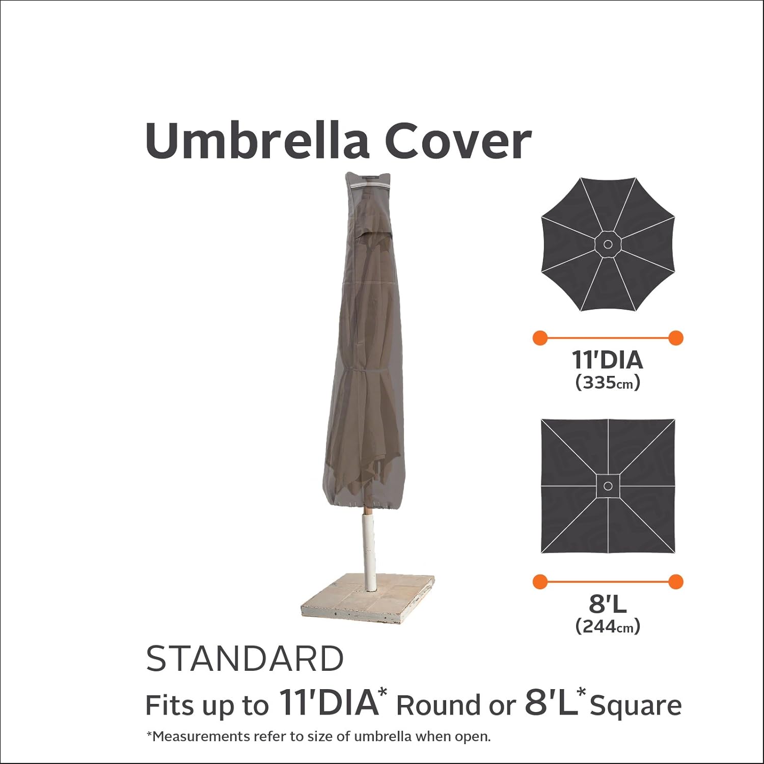 Classic Accessories Ravenna Water-Resistant 11 Foot Patio Umbrella Cover : Garden & Outdoor