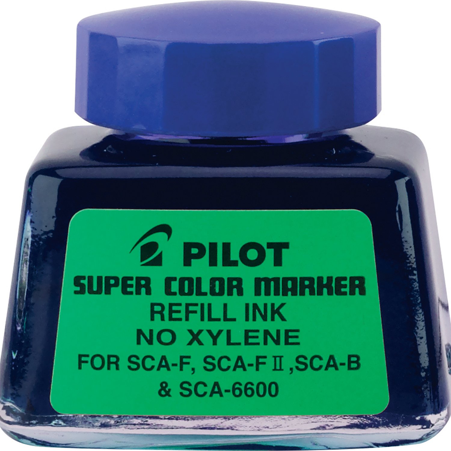 PILOT Super Color Permanent Marker Refill Ink, XyleneFree, 1 Ounce Bottle With Dropper, Blue