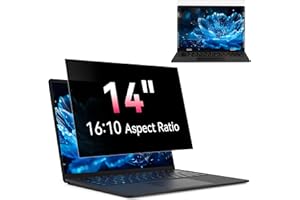 14 Inch Laptop Privacy Screen Compatible With Lenovo Hp Dell Acer Asus Thinkpad Envy Xps Toshiba, 16:10 Aspect Removable Anti