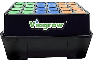 Viagrow VCLN24 Clone Machine 24 Site Aeroponic Hydroponic System, Single, Black