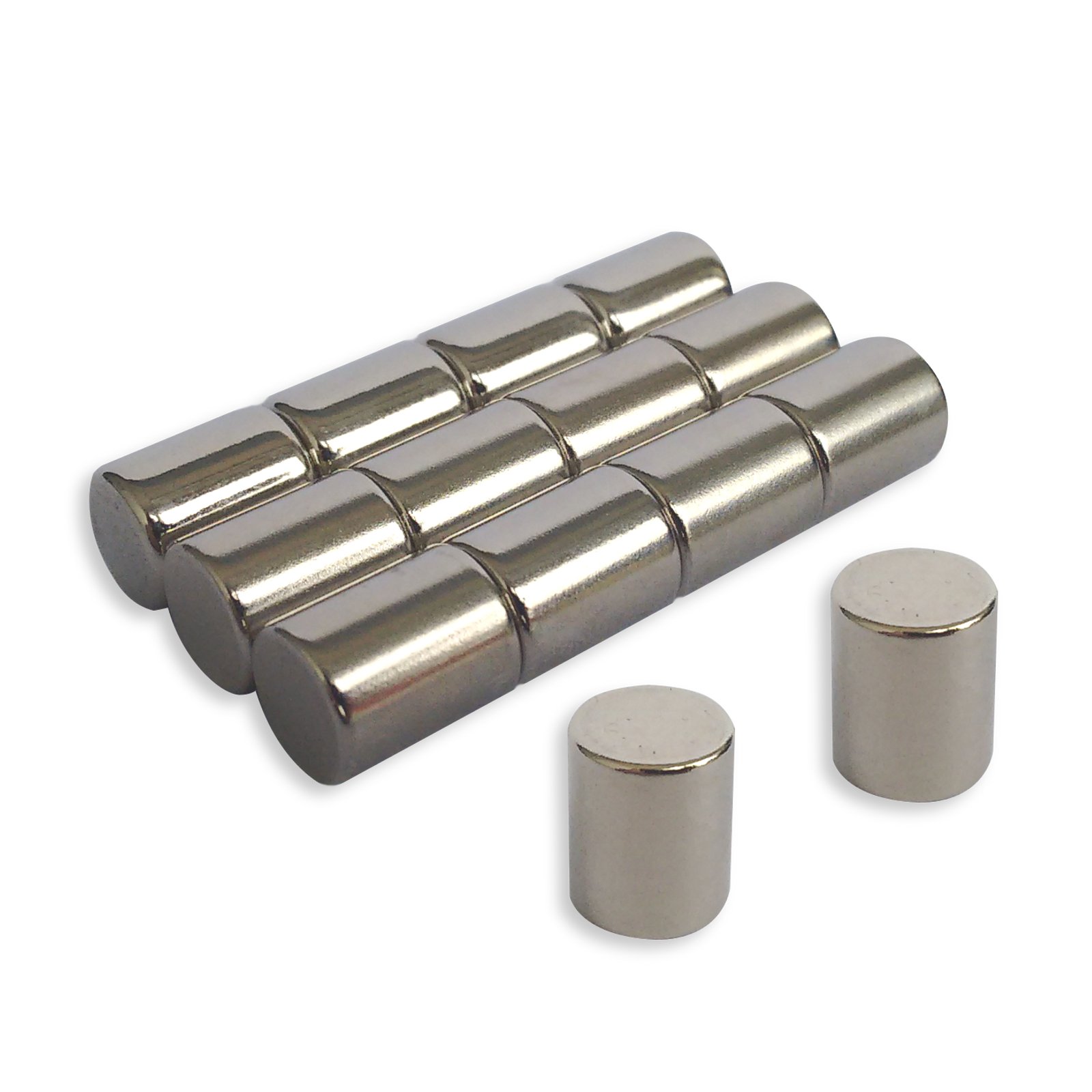Master of Boards Neodymium Strong Cylinder 12 Pieces, (8 x 8 x
