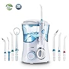 Dental Water Flosser,Nicefeel Power Flosser 10 Pressure Settings Oral Irrigator Dental 600ml High Capacity Water Pick with 7 Multifunctional Tips for Family FDA Approved,UK 3-Pin Plug