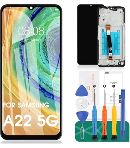 Amazon.com: for Samsung Galaxy A22 5G Screen Replacement for