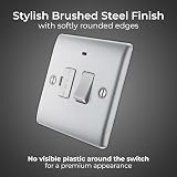 British General BG Nexus Metal Switched Fused Connection Unit 13A LED view 2