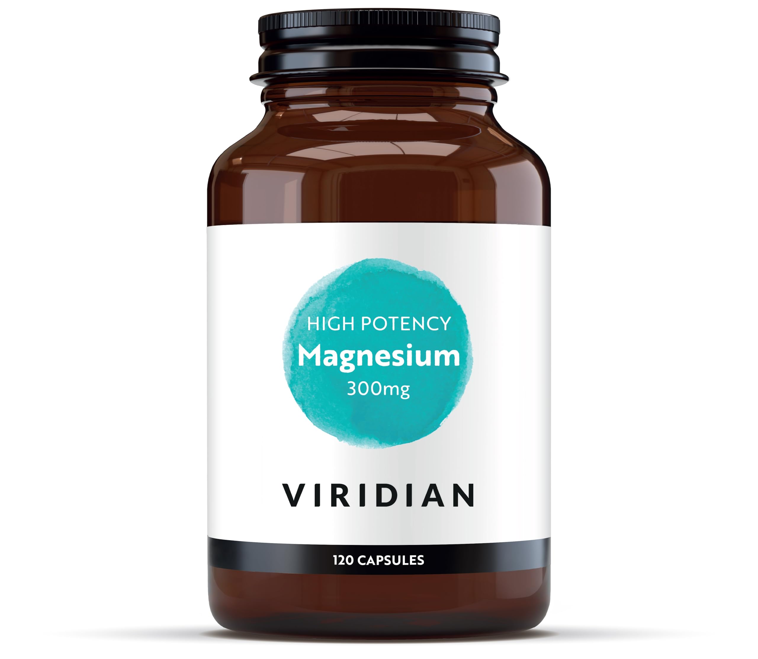 Viridian - High Potency Magnesium 300mg 120 Capsules | Vegan Formula | Supports Energy, Reduces Tiredness & Fatigue | No Artificial Fillers, Ethically Sourced