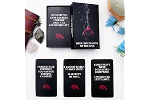 ChaseDream Love Oracle Cards, Dark Confessions of The Soul Oracle Deck, Oracle Cards for Beginners,Including Desires, Darkness, and Divine Intervention