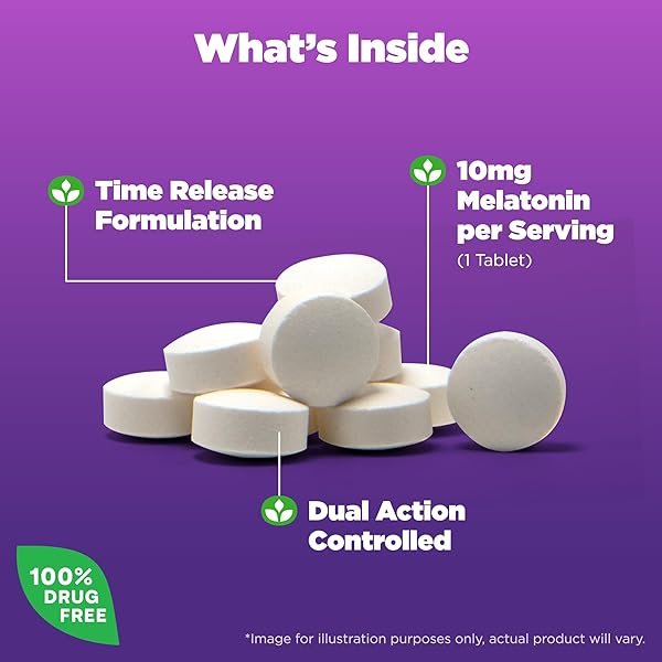 NATROL MELATONIN 10MG TABLETS, ADVANCED SLEEP DIETARY SUPPLEMENT FOR RESTFUL SLEEP, 100 MELATONIN TIME RELEASE TABLETS, 100 SERVINGS