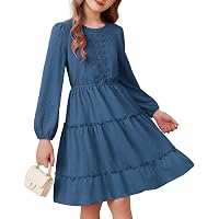 Amazon.com: Kids Girls Long Sleeve Cream Dress 5-6 Years Floral Smock Tiered Ruffle Fall Winter Dresses Casual Smock Sequare Neck Holiday Clothes: Clothing, Shoes & Jewelry Amazon.com: Kids Girls Long Sleeve Cream Dress 5-6 Years Floral Smock Tiered Ruffle Fall Winter Dresses Casual Smock Sequare Neck Holiday Clothes: Clothing, Shoes & Jewelry