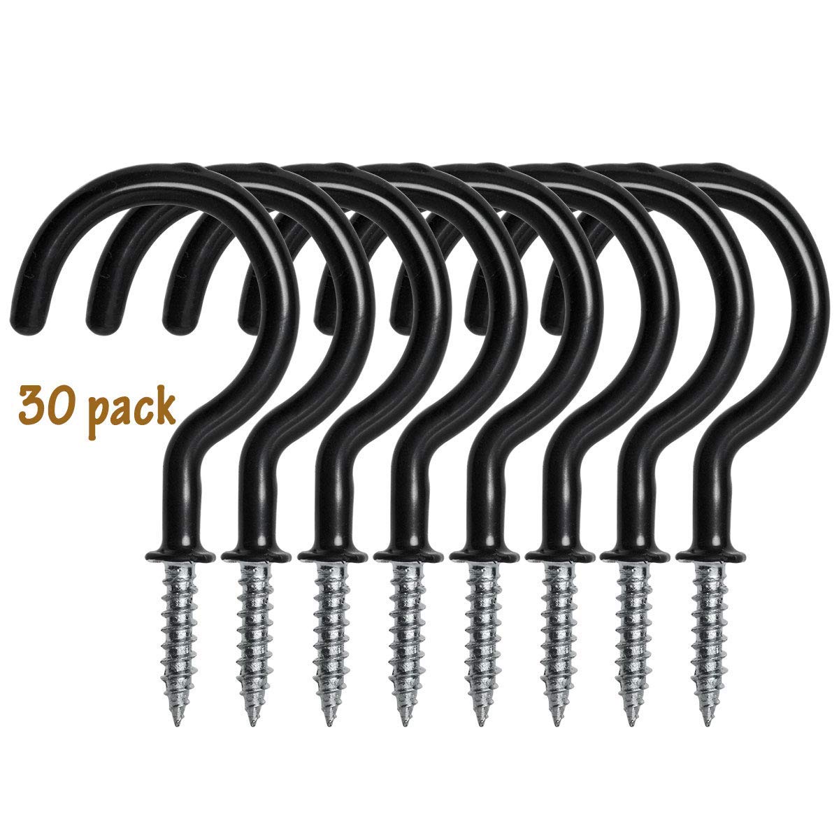 Cymax 30 Pack 2 9 Inches Ceiling Hooks Vinyl Coated Screw In Wall