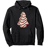 Christmas Tree Frosting Frosted Cake Debbie Snack Pullover Hoodie