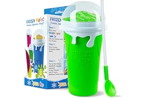 Slushy Maker Cup, Frozen Magic Squeeze Cup, 16.9 oz/500ml Slushy Squeeze Cup for Homemade Milkshake, Magic Slushy Maker Squee