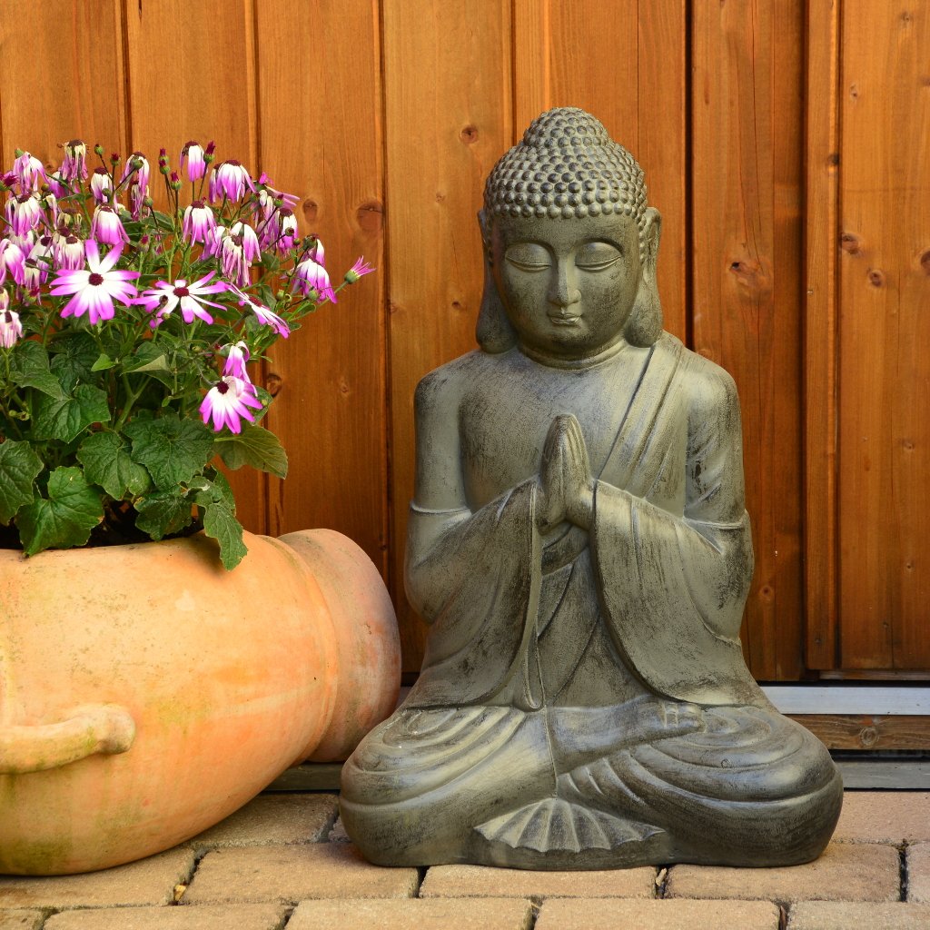 Decoration D Exterieur Feng Shui Intrendu Bouddha Statuette Chinois 50cm Decoration Zen Pour Interieur Exterieur Jardin Zen Jardin Lemoncitylive Com