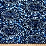 Sonna USA Supreme African Wax Print Broadcloth 6 Yard Blue Indigo