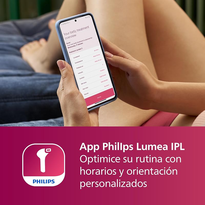 Lumea serie 7000, dispositivo de depilación IPL, alternativa de depilación láser, 3 accesorios para el cuerpo, la cara y la zona del bikini, modelo SC1999/00