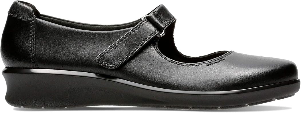clarks ladies black work shoes