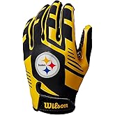 Wilson NFL Stretch Fit Football Gloves – Youth and Adult Sizes