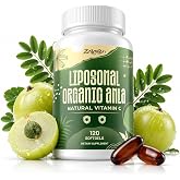 Zalgon Liposomal Amla Capsules 1500mg | Amla Superfruit Extract Indian Gooseberry Supplement | Vitamin C-Rich for Immune &amp; Digestive Support, Promote Skin Glow &amp; Hair Resilience &ndash; 120 Softgels