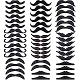 Hestya 48 Pieces Fake Mustaches, Self Adhesive Novelty Mustache Fiesta Party Supplies for Masquerade Party (8