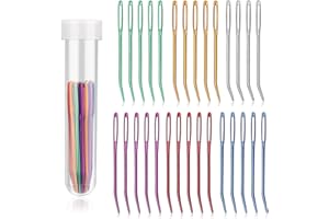 Nitlak 30 Pcs Yarn Needle Kit, Tapestry Needles Bent, Large Eye Sewing Darning Needles,Hand Sewing Needles with Needle Storage for Tapestry, Sewing, Weaving