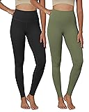 ODODOS 2-Pack Buttery Soft Lounge Yoga Leggings for