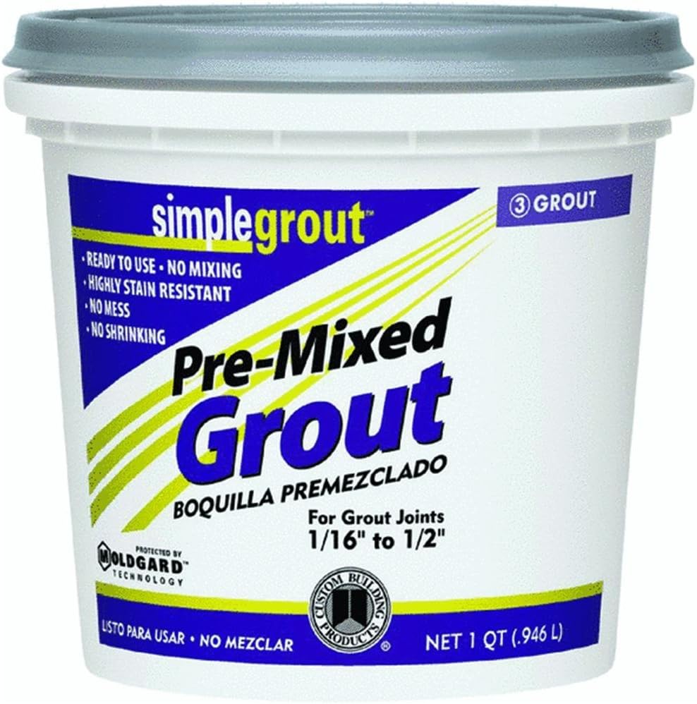 Custom PMG09QT tilegrout, Natural Gray, Tile Grout Amazon Canada