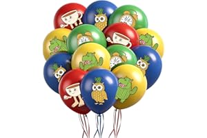 Aposwow Italian Brain Rot Birthday Decorations, 36PCS Tung Tung Tung Birthday Party Ballons Decorations,Fun Themed Decor Supp