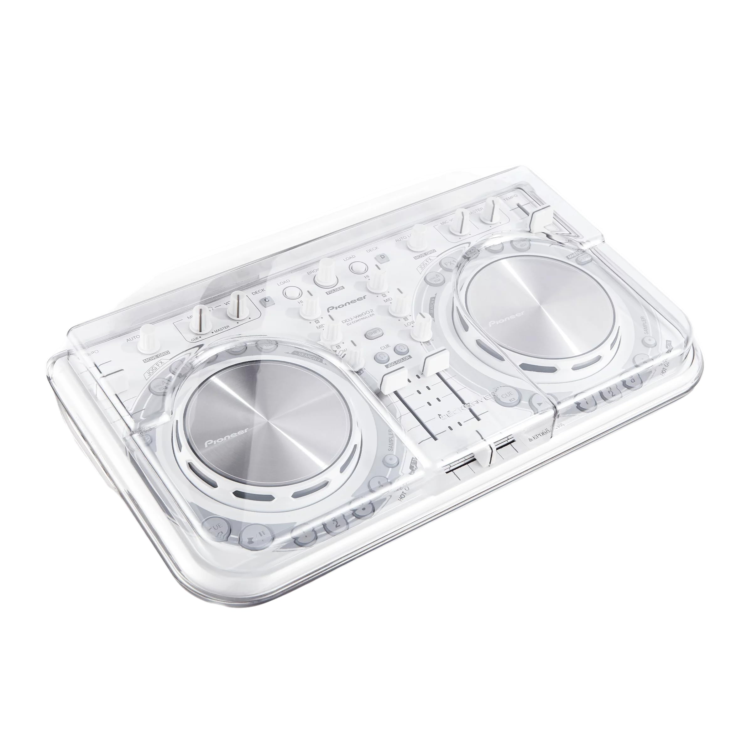 Decksaver LE Cover for Pioneer DJ DDJ-WeGO 1/2 - Super-Durable Polycarbonate Protective lid in Smoked Clear Colour, Made in The UK - The DJs' Choice for Unbeatable Protection