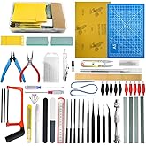 Bigstone 85 PCS Model Tools Kit Hobby Building Tool Craft Set Modeler Basic DIY Tools for Cars, Airplanes, Buildings, Robots Gundam Plastic Models Building Repairing and Fixing